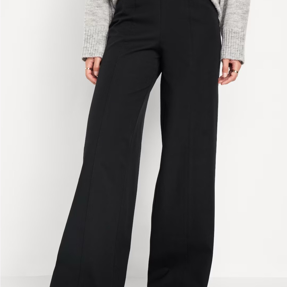 NWOT OLD NAVY PIXIE (27 inseam) Medium Black Wide-Leg Pants